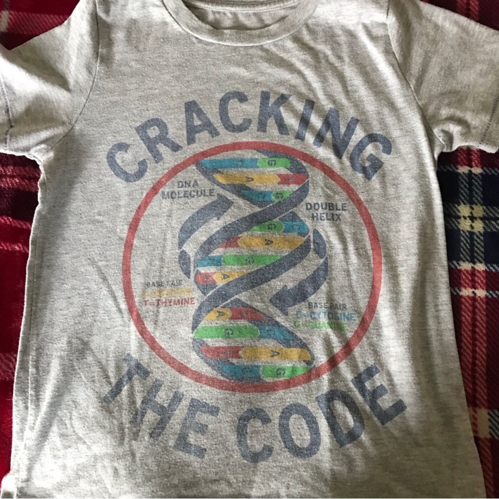 Cracking The Code DNA Graphic Tee - Gray Size 6/7
